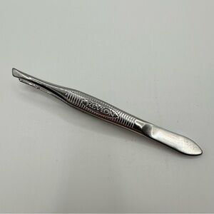 Vintage Revlon Deluxe Tweezers 3in Slant Tip Rare Striped Design